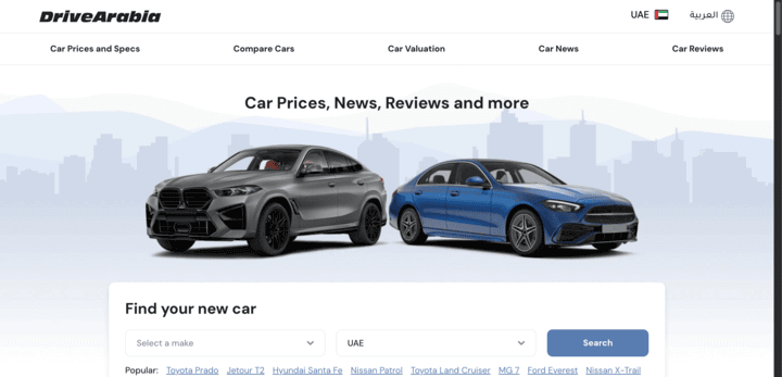 Drive Arabia Website