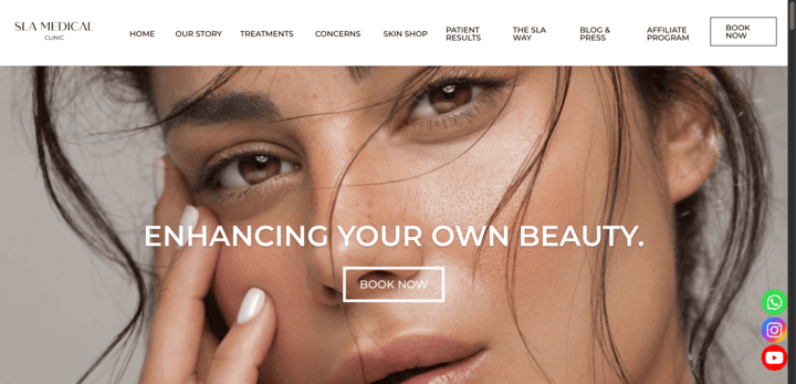 SLA Medical Clinic Website