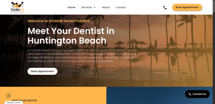 Smile HB Dental Website