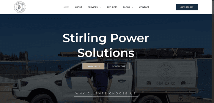 Stirling Power Solutions Website