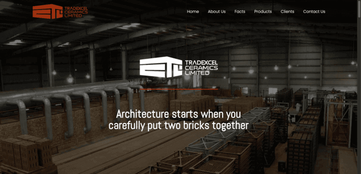 Tradexcel Ceramics Website
