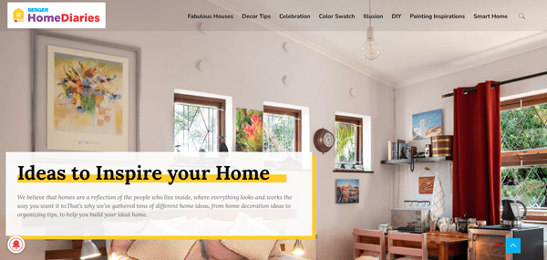 Berger Home Diaries Website